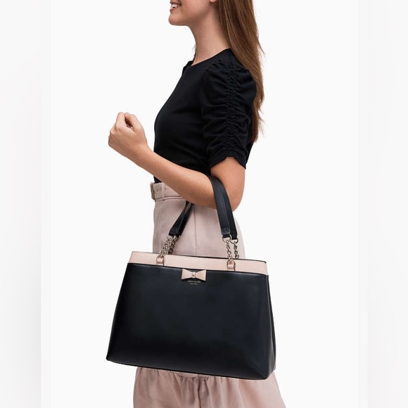 Kate Spade Baldwin Street Maryanne Black Leather Bag, EUC - Picture 3 of 15